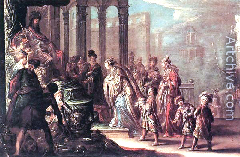 Рембрандт Харменс Ван Рейн «Аман, Ахашверош и Эстер», 1660