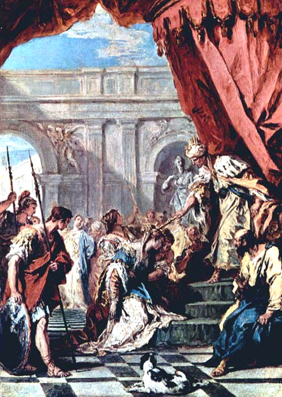 Себастиано Риччи «Эсфирь перед Артаксерксом», 1734