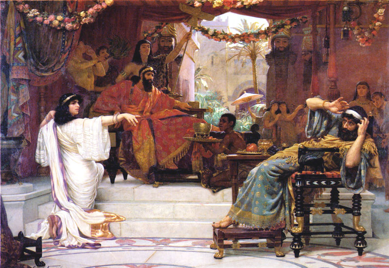 Э. Норманд «Эсфирь обличает Амана»