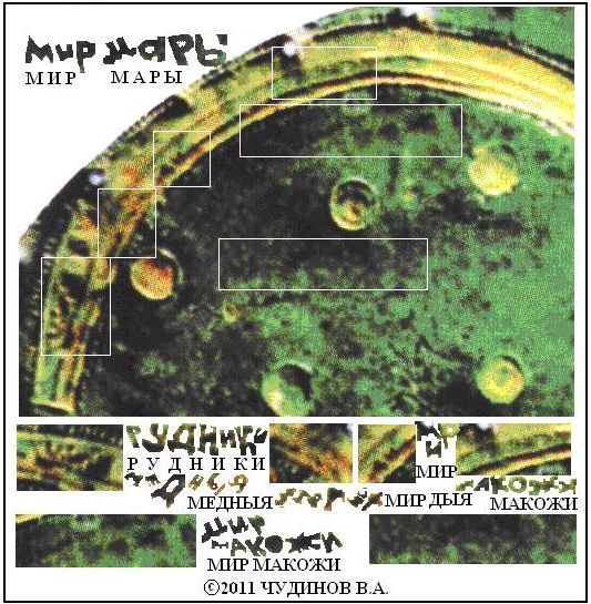 Рис. 17. Мое чтение надписей на радуге и под ней