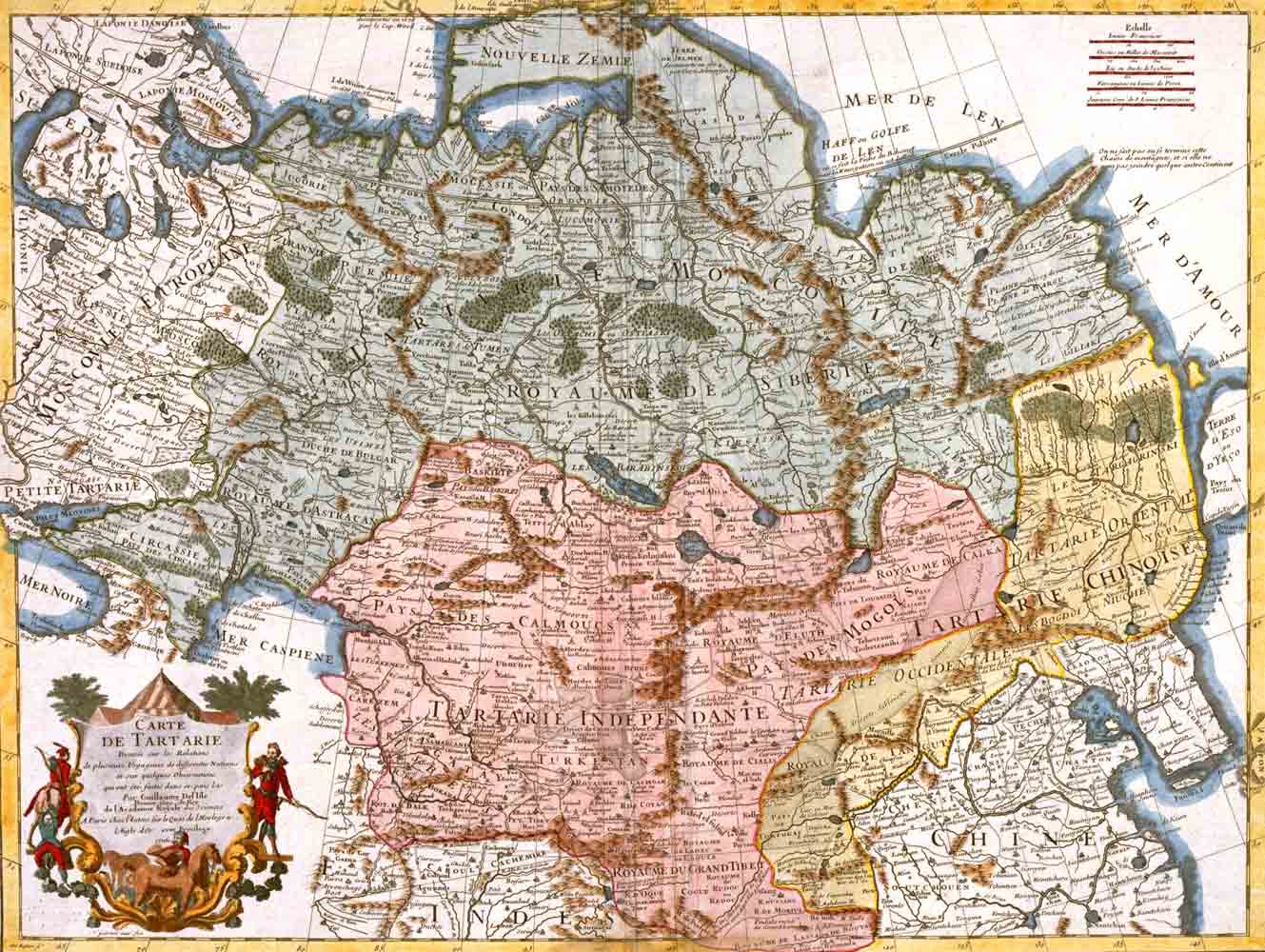 Карта Тартарии Гийома де Лиля, 1706