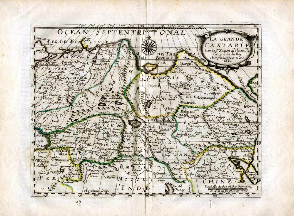 Атлас Азии Николаса Сансона, 1653 г.