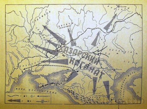 Сабельный удар Святослава по хазарскому "чуду-юду"